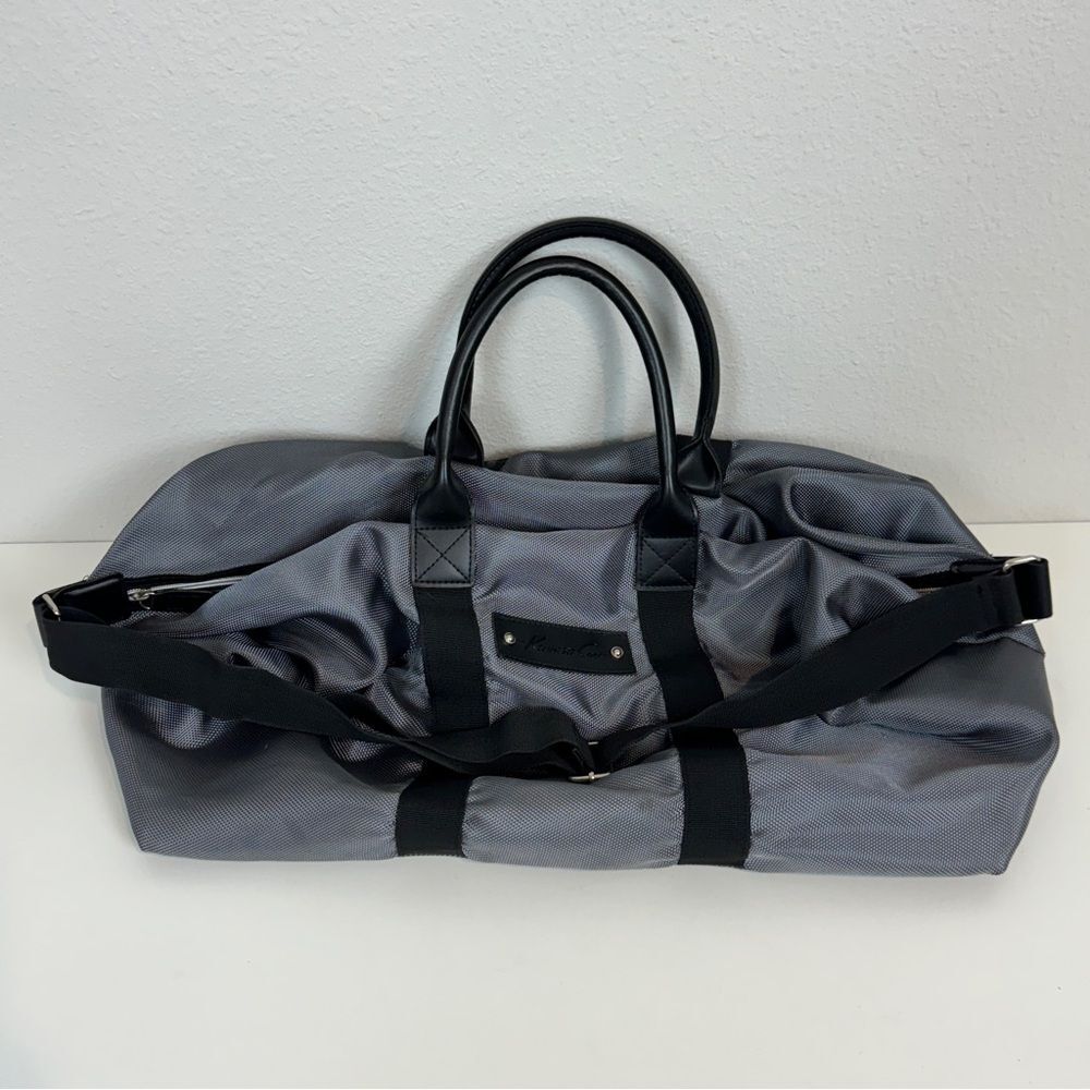 Kenneth Cole Grey Nylon Duffle Bag Shoulder Strap